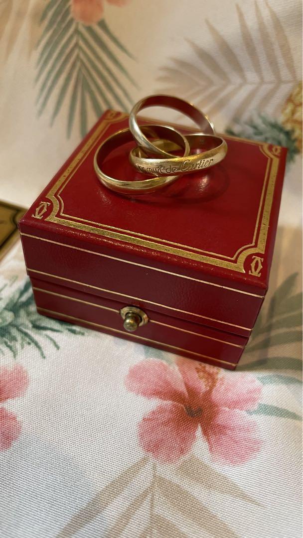 Cartier カルティエ トリニティ 三連リング 750-