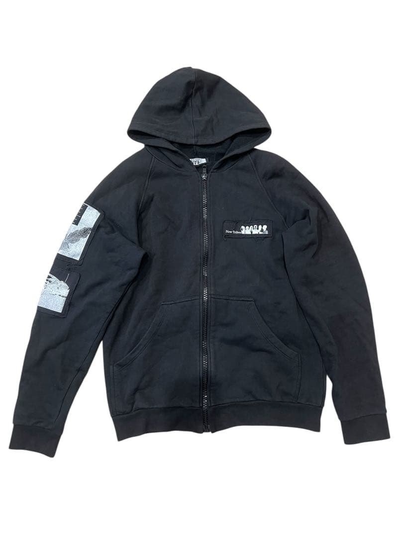 raf simons zip hoodie