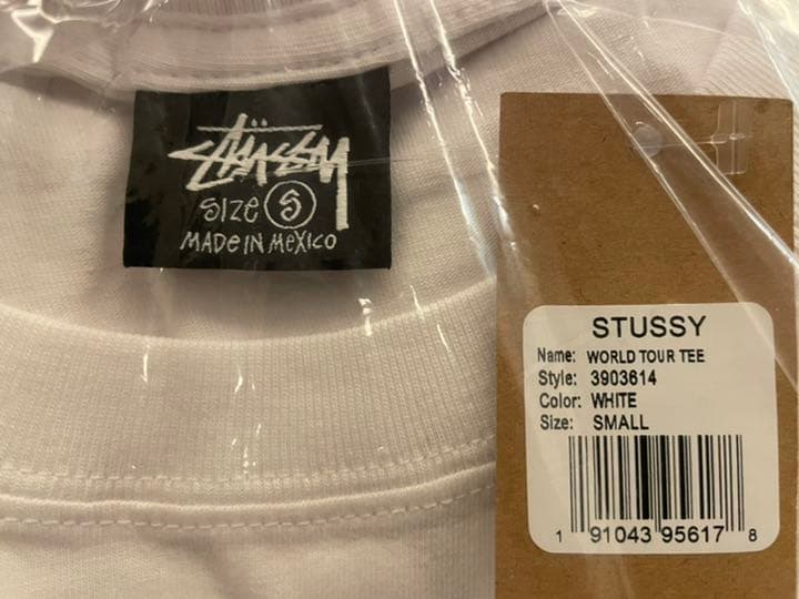 ❗️期間限定SALE❗️ステューシー WORLD TOUR TEE ホワイトS