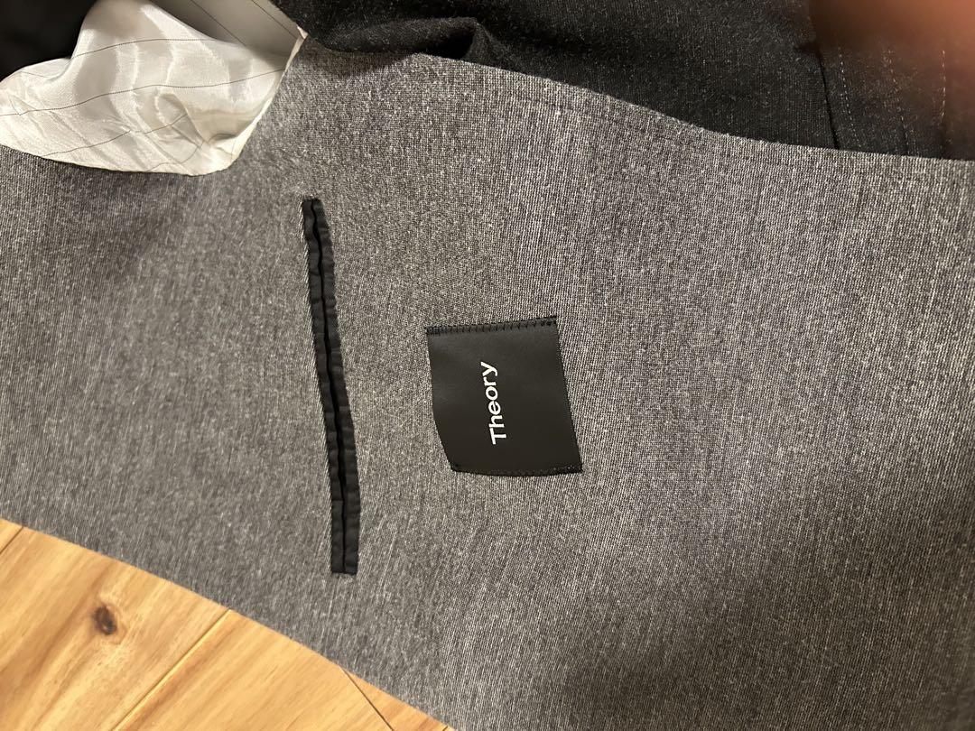 Theory グレー シングルブレスト　スーツ