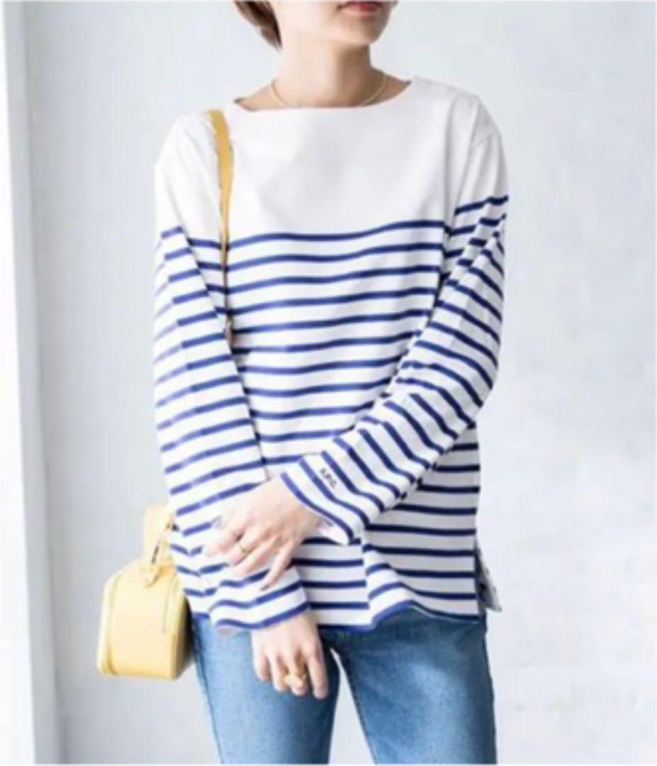 IENA A.P.C 別注 ボーダー カットソー IENA A.P.C 別注 ボーダー カットソー