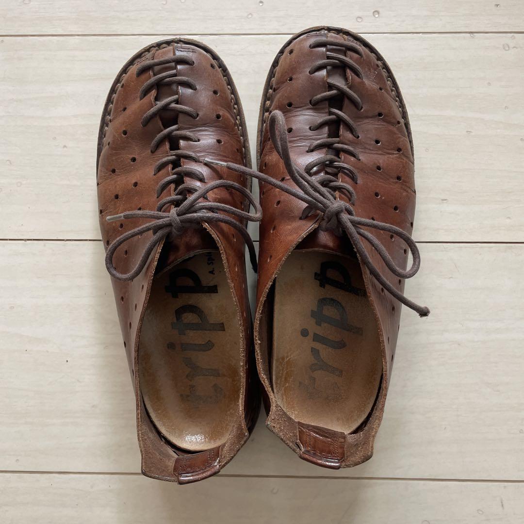 良品！trippen/golf トリッペン ゴルフ レースアップシューズ37 trippen/golf トリッペン ゴルフ レースアップシューズ37 - メルカリ