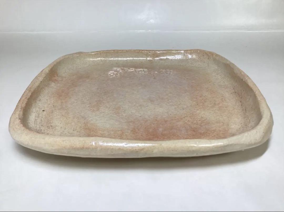 茶道具 古物品 本間焼 菓子器 赤 四方 角 池田退輔 木箱入 茶道具 古物品 本間焼 菓子器 赤 四方 角 池田退輔 木箱入