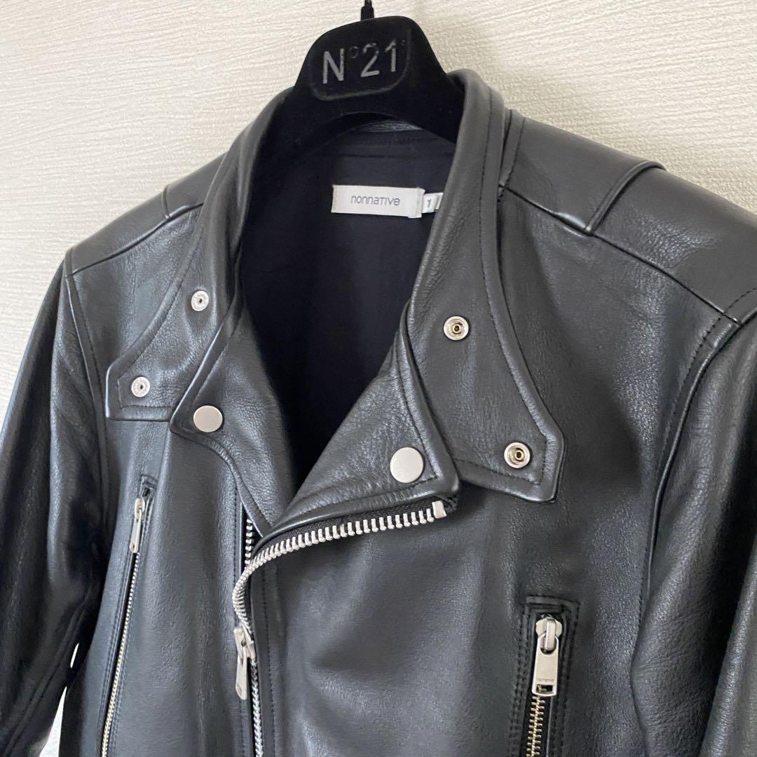 41th nonnative セミダブルライダース レザージャケット 黒
