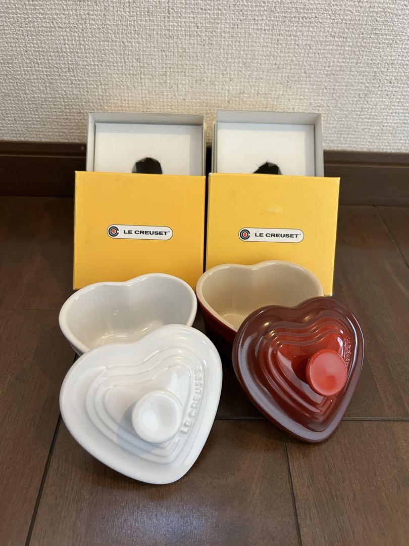 LE CREUSET（ルクルーゼ）ハート形ココット2セット