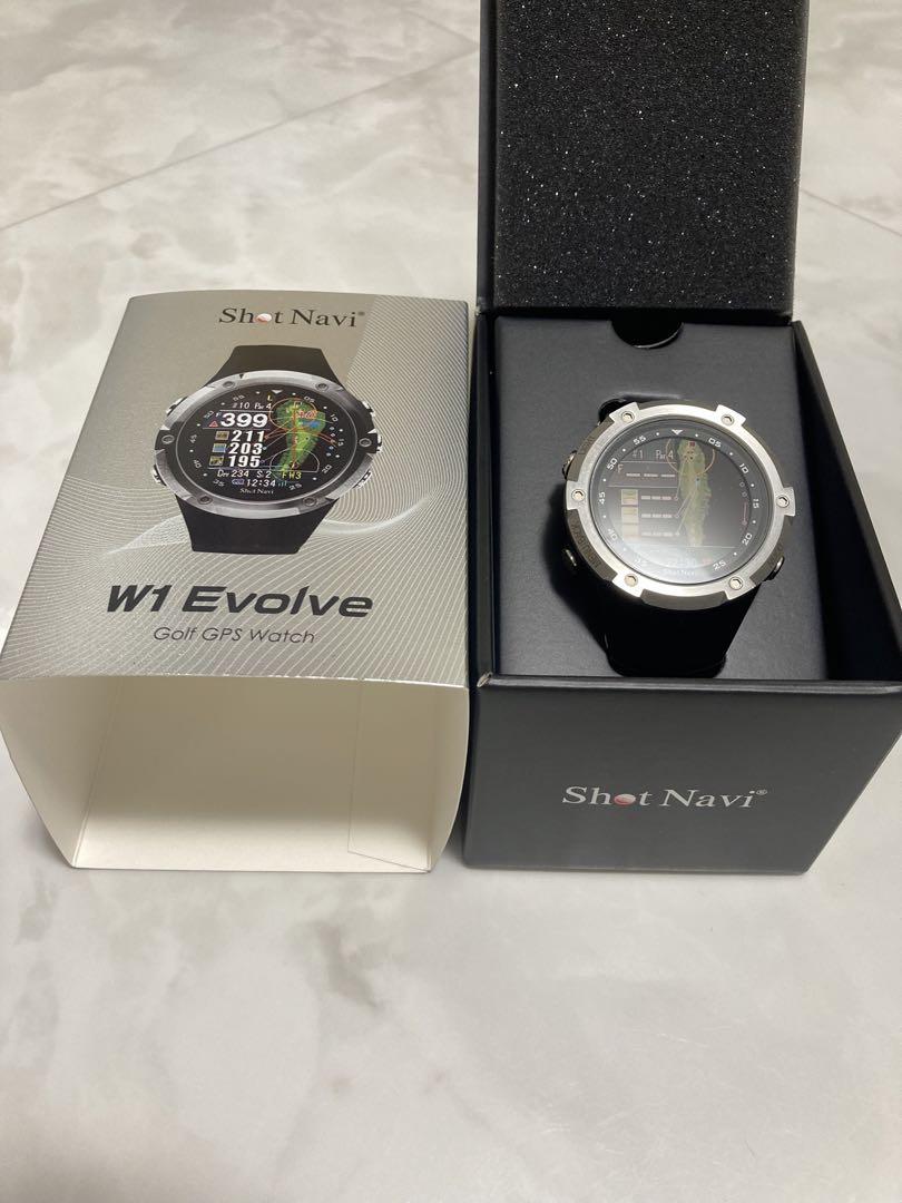 ショットナビ W1 エボルブ ウォッチ型 ゴルフナビ W1-EVOLVE