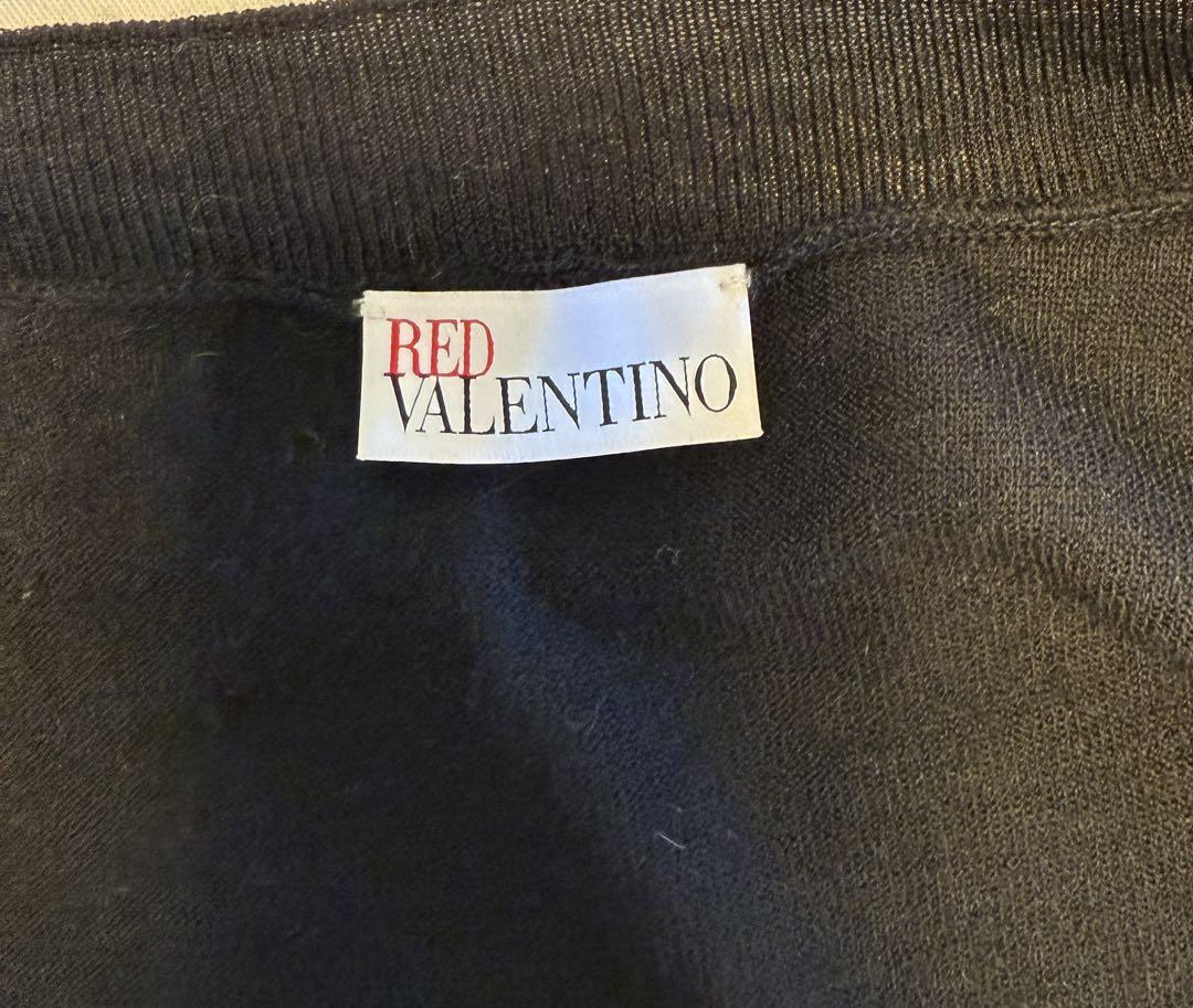 VALENTINO ブラックウールカーディガン　(ハンガー付き)