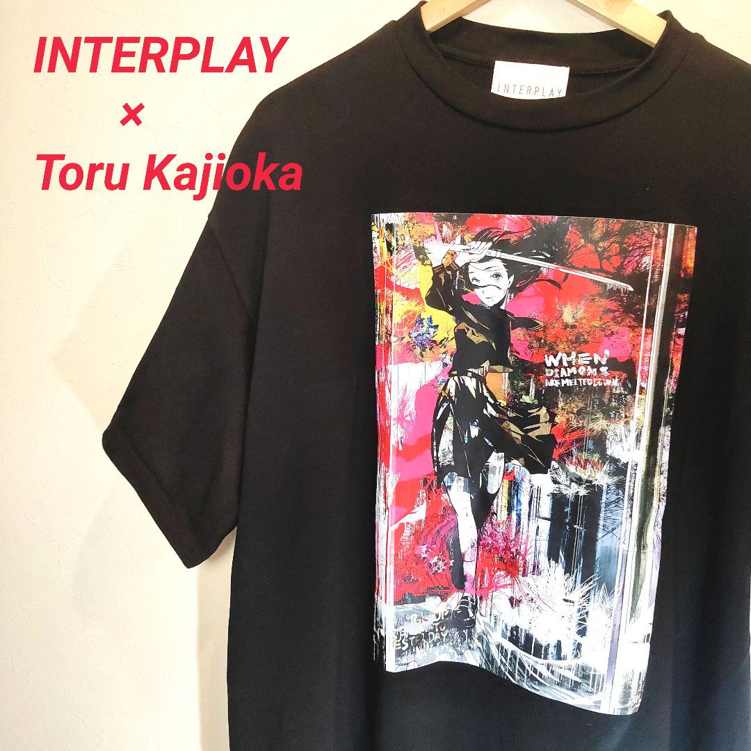INTERPLAY x Toru Kajioka Tシャツ 黒 フリーサイズ