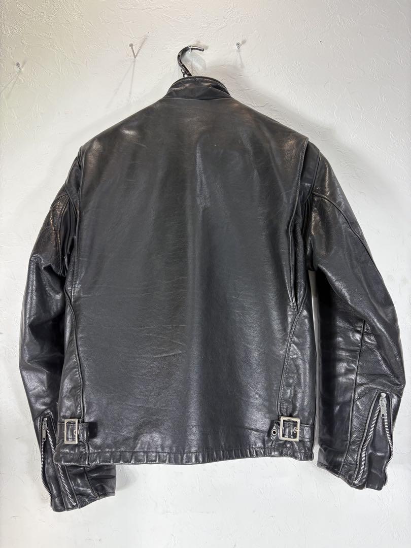 schott ショット 黒 シングルライダースジャケット サイズ38