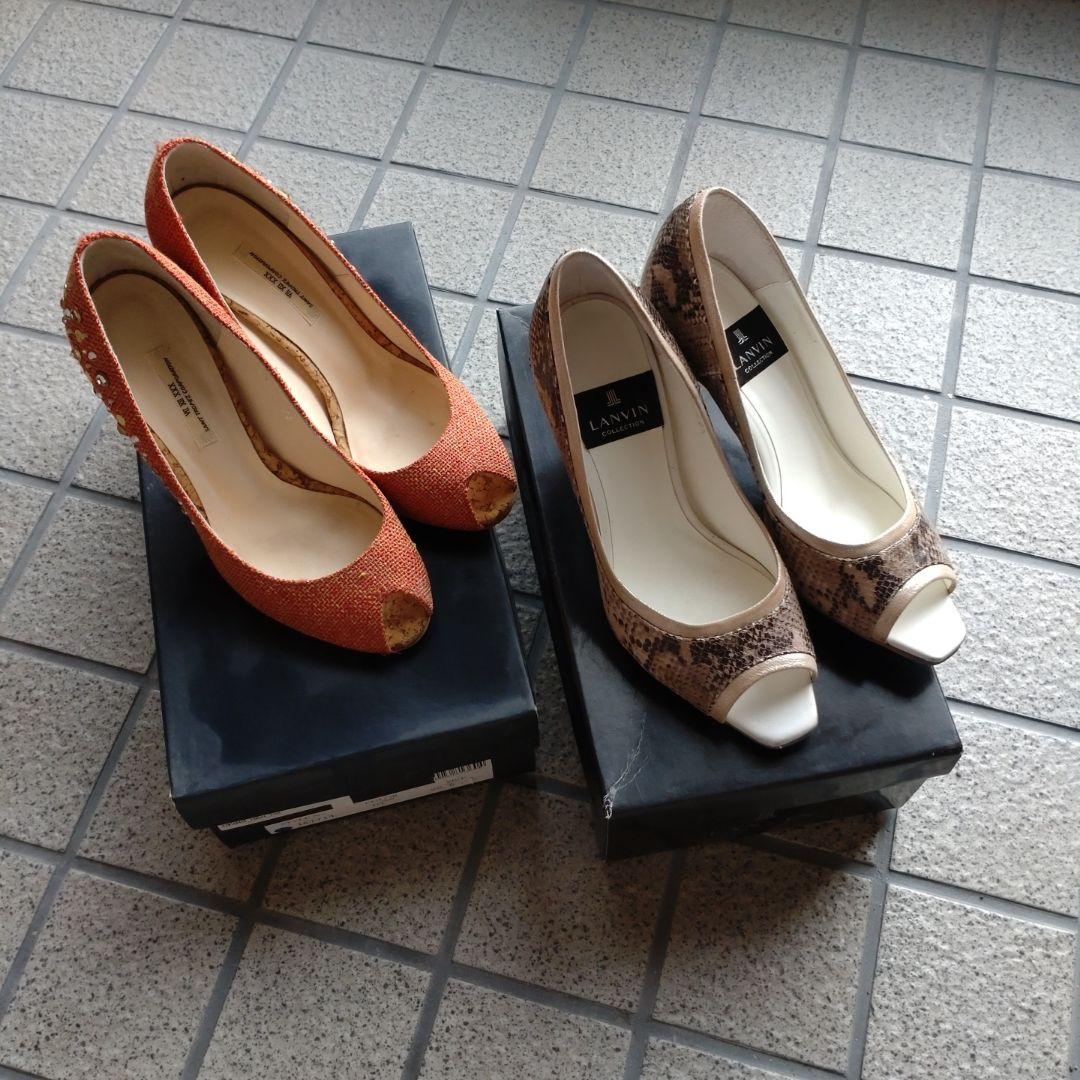 LANVIN xxx2xllaハイヒール 2足セット - メルカリ