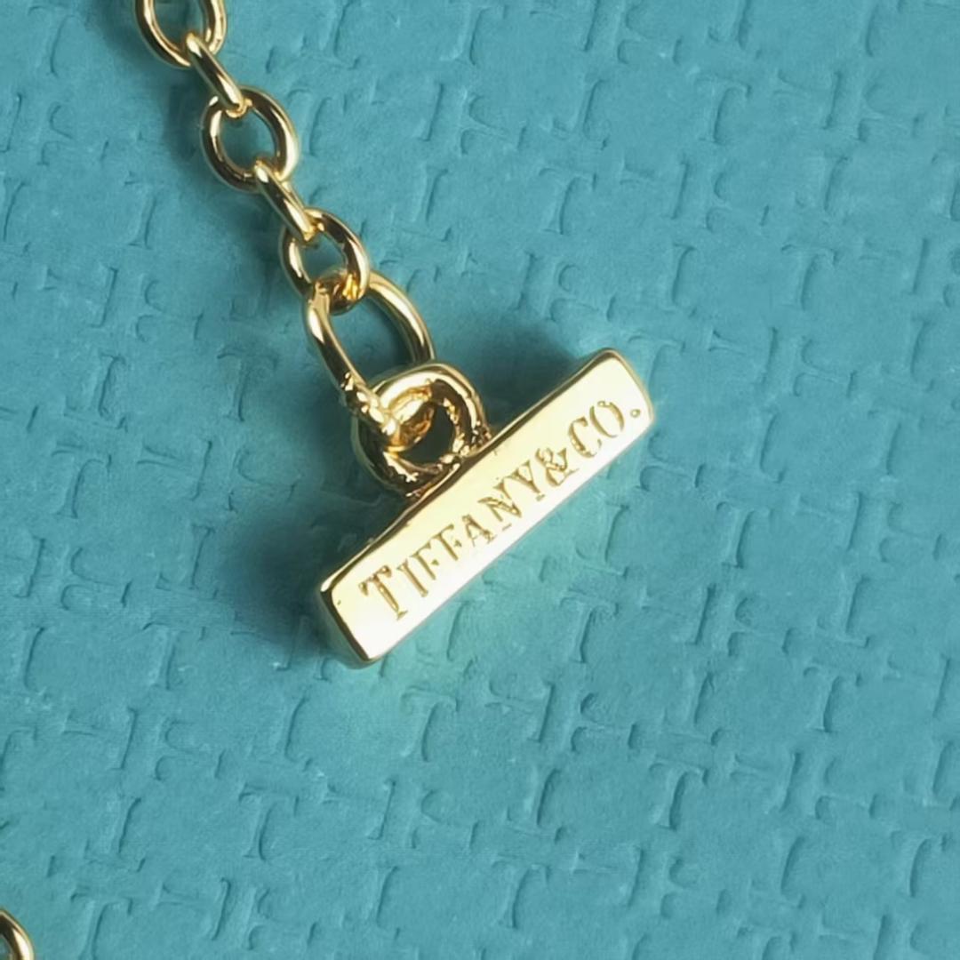 Tiffany & Co. ゴールドバー ネックレス Tiffany T Tiffany&Co. ティファニー Twoオープンバーティカル