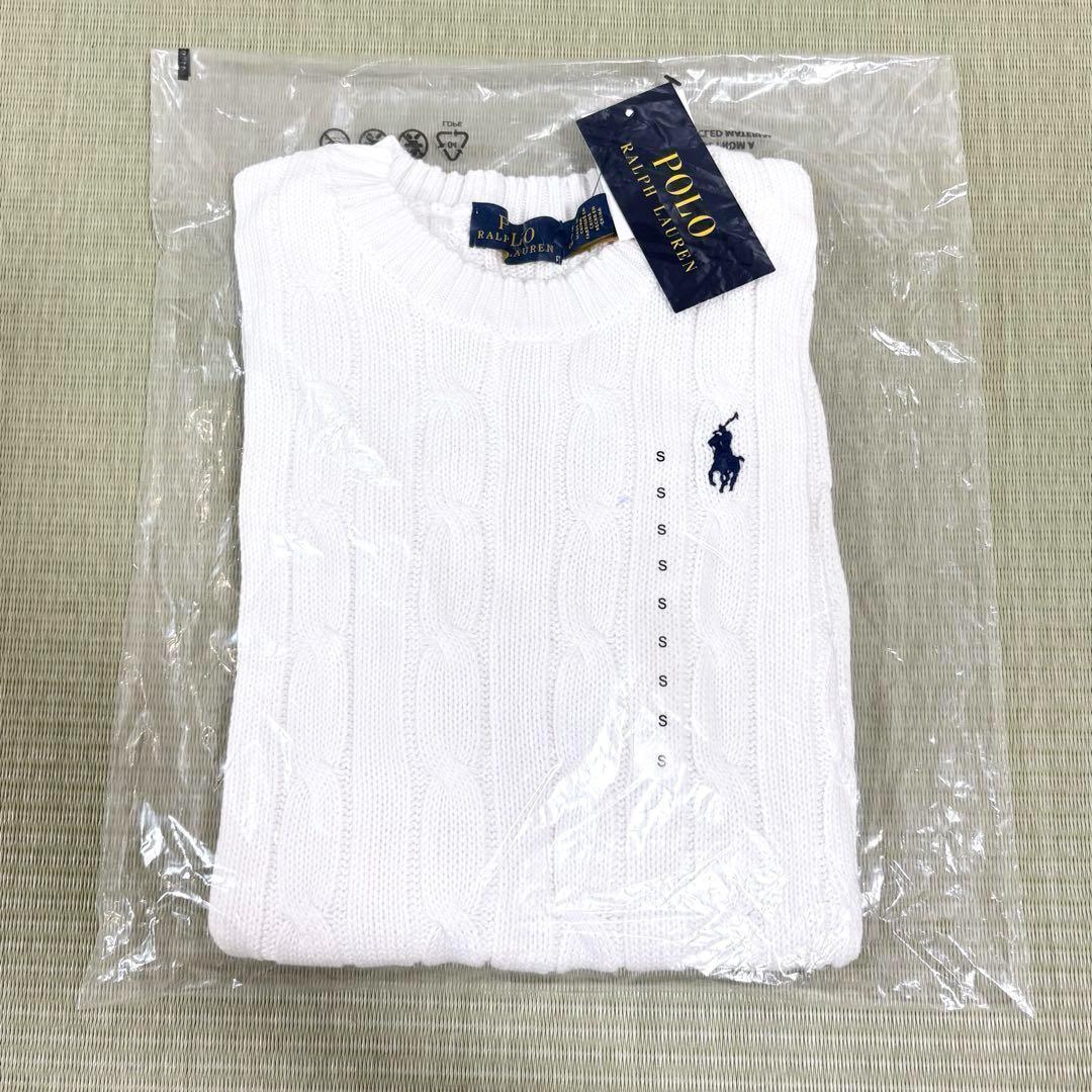 正規品】タグ付き ポロ ラルフローレン Sサイズ ケーブルニット