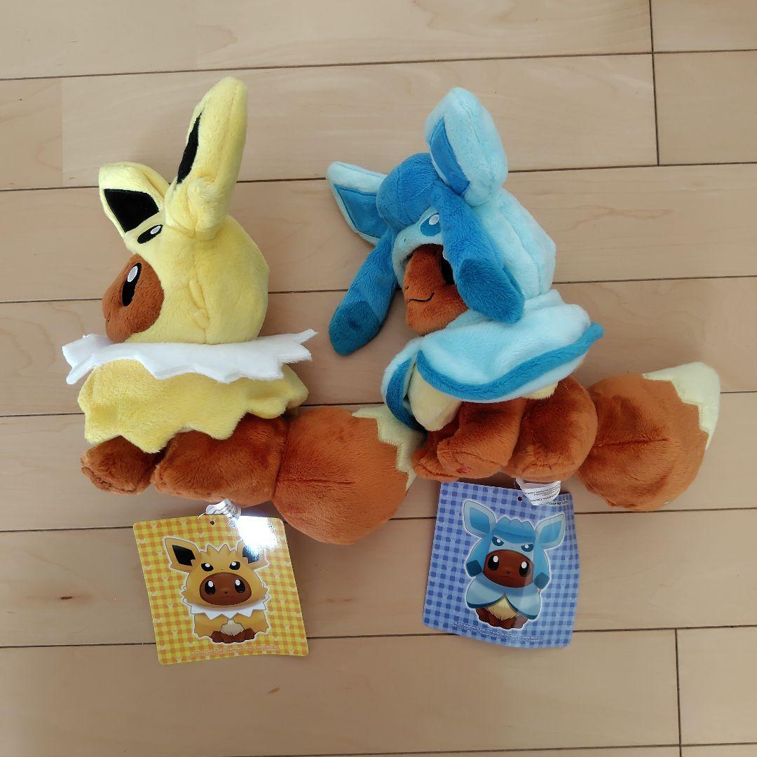 ポケモン イーブイフレンズ ぬいぐるみ ポンチョを着たイーブイ 8体