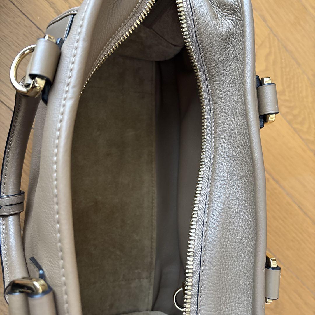 LOEWE ロエベアマソナ28 ハンドバッグ　ブラウンべージュ