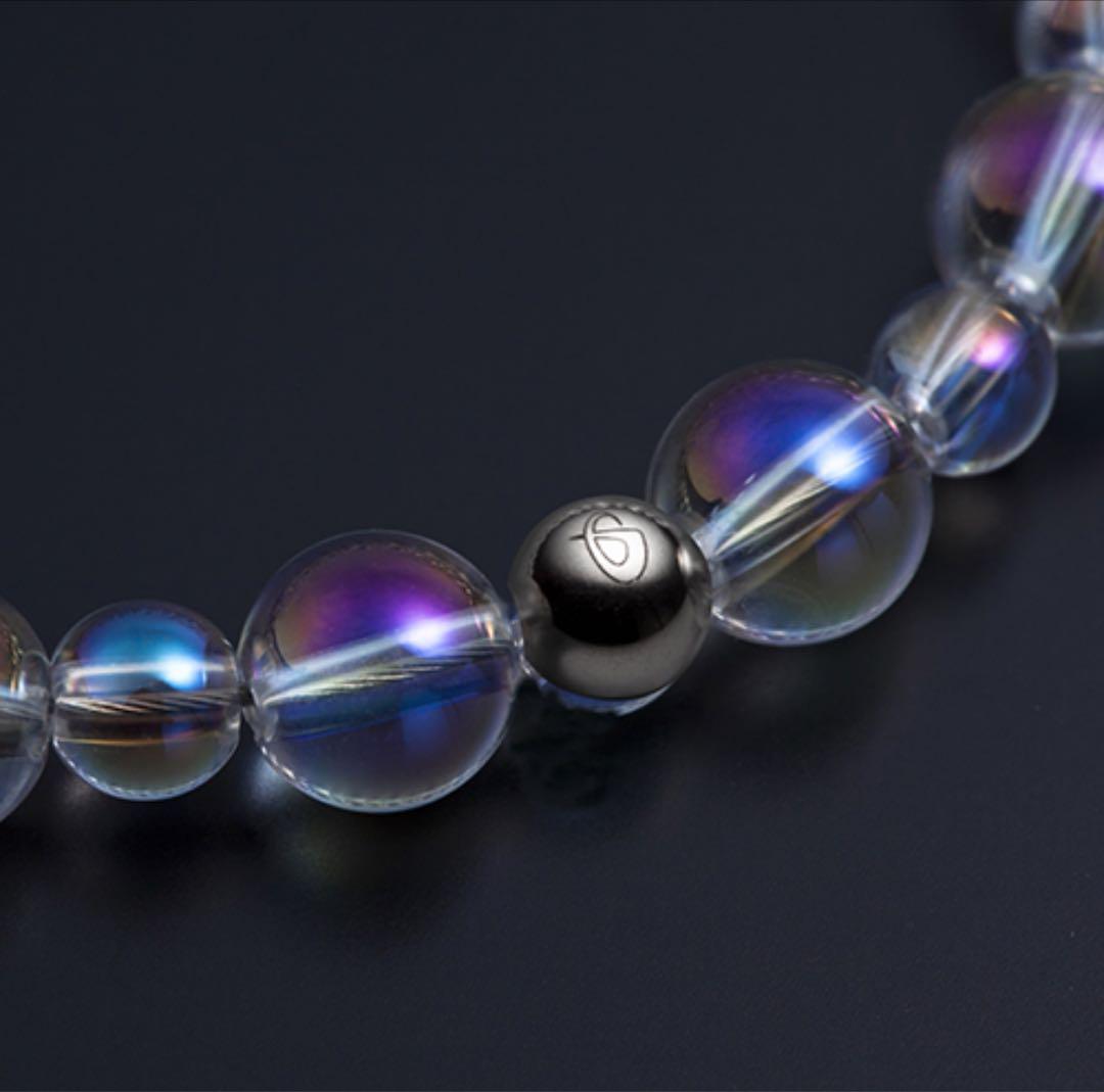 ファイテン チタン水晶コンビブレス(5mm・7mm玉) 17cm