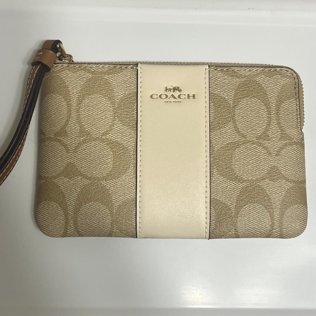 新品 COACH ストラップ付き ポーチ 正規品 即購入OK