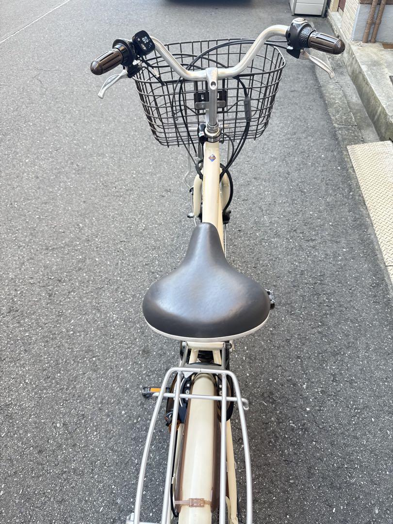 大阪府　ブリヂストン　電動アシスト自転車 前カゴ付き