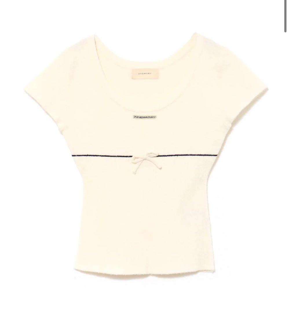 本日発送 andmary Putty ribbon tops