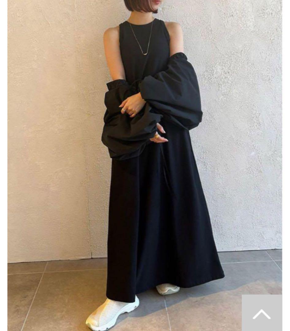 【emmi atelier】 タフタボレロ付きカットワンピース