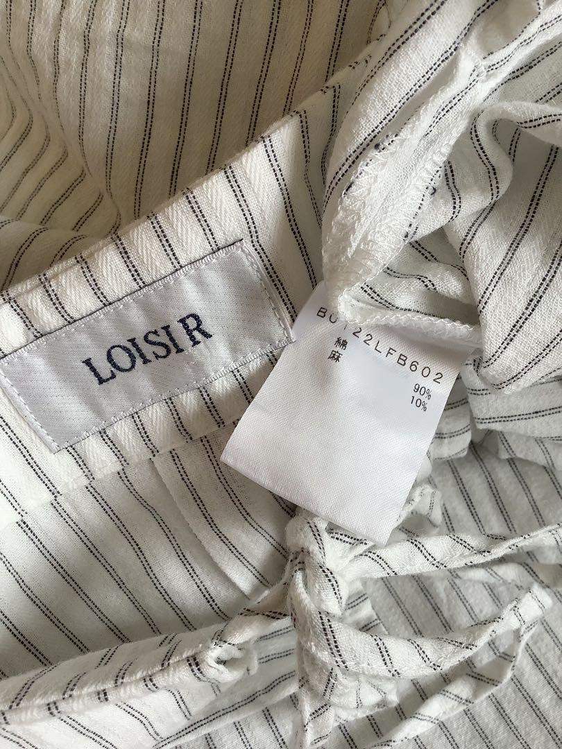 【激安】半額以下- 50%OFFの安い通販 ロワズィール LOISIR ブラウス デザイン リネン コットン トップス