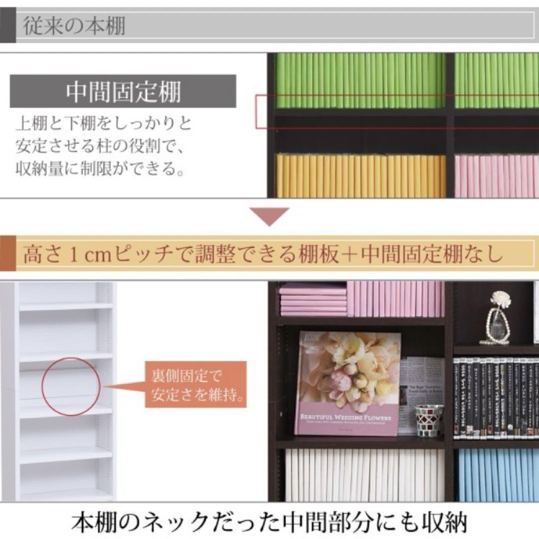 本棚 扉付き 突っ張り 薄型 コミック収納（ホワイト/白）