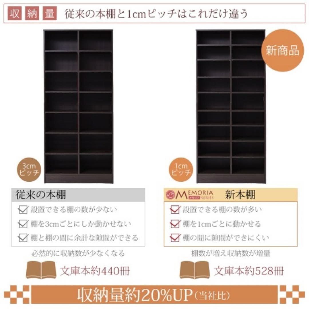 本棚 扉付き 突っ張り 薄型 コミック収納（ホワイト/白）