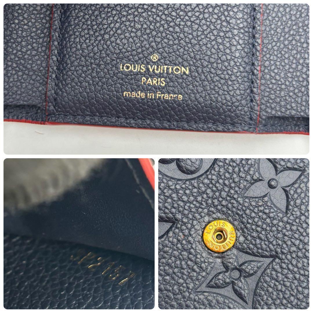 極極美品　ヴィトン ポルトフォイユ ヴィクトリーヌ 三つ折り財布 アンプラント