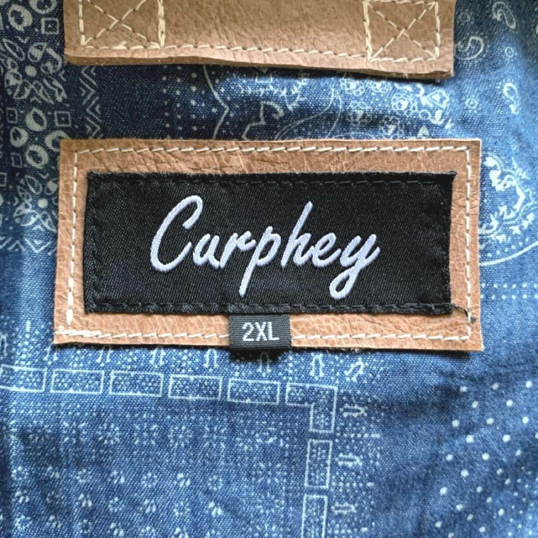 Curphey　レザートラッカージャケット　2XLサイズ　着用感大きめL相当