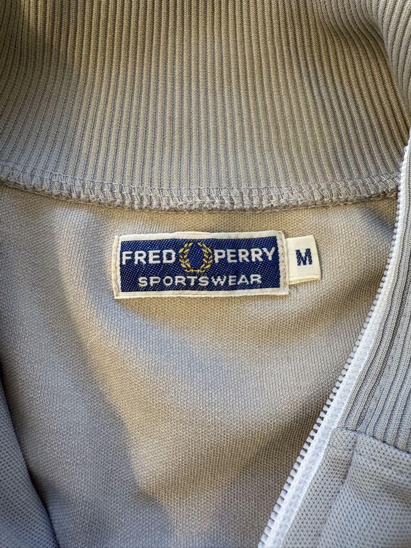 FRED PERRY ジップアップトレーナー トラックジャケットM グレー