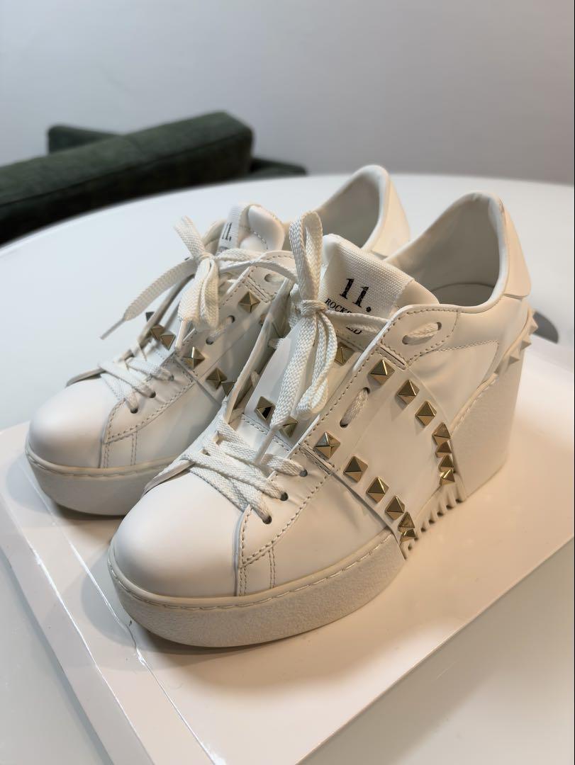 valentino オープンディスコ カーフスキン ウェッジスニーカー85MM オープンディスコ カーフスキン ウェッジスニーカー 85mm for