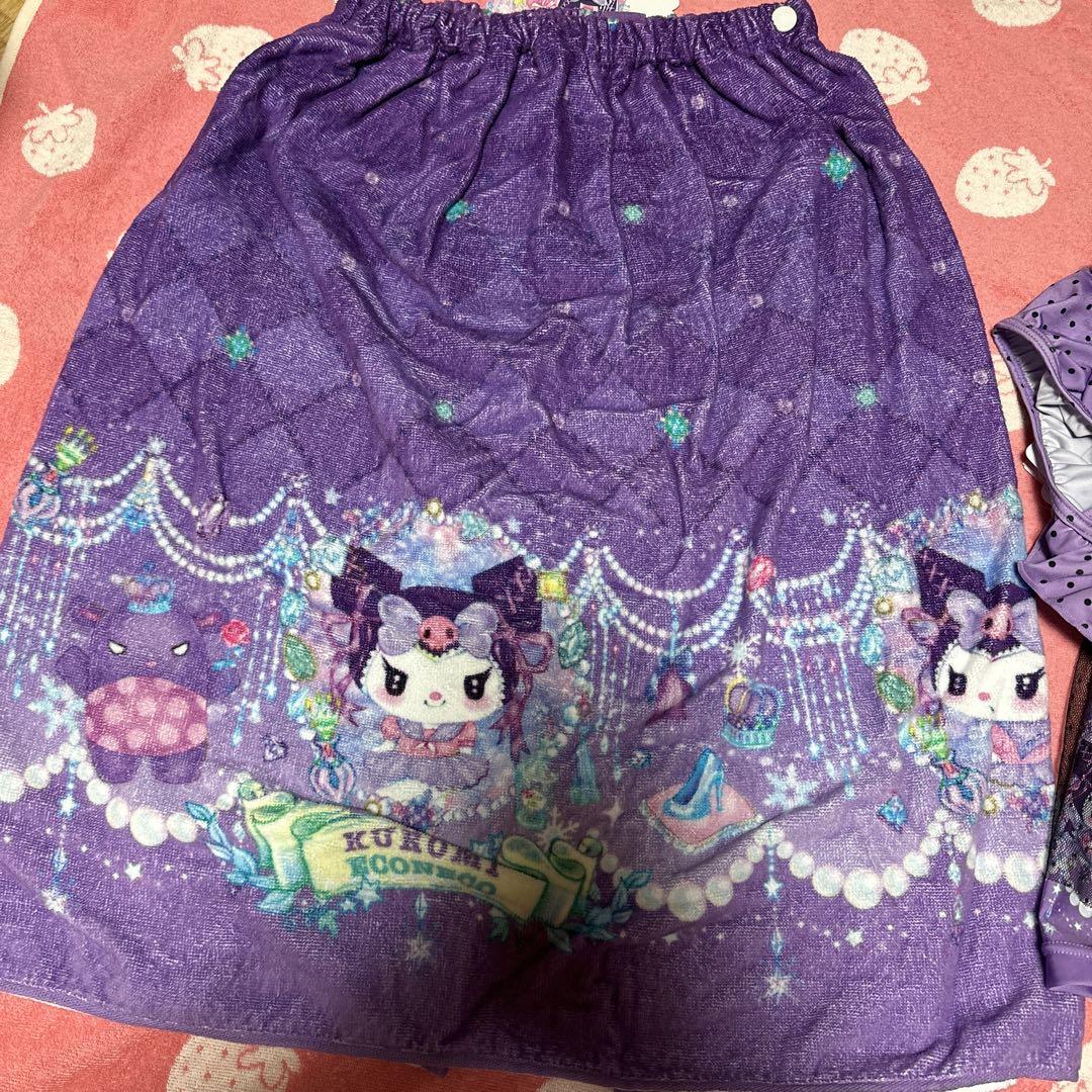 しまむら　エコネコ　クロミ　水着　ラップタオル　プールバッグセット