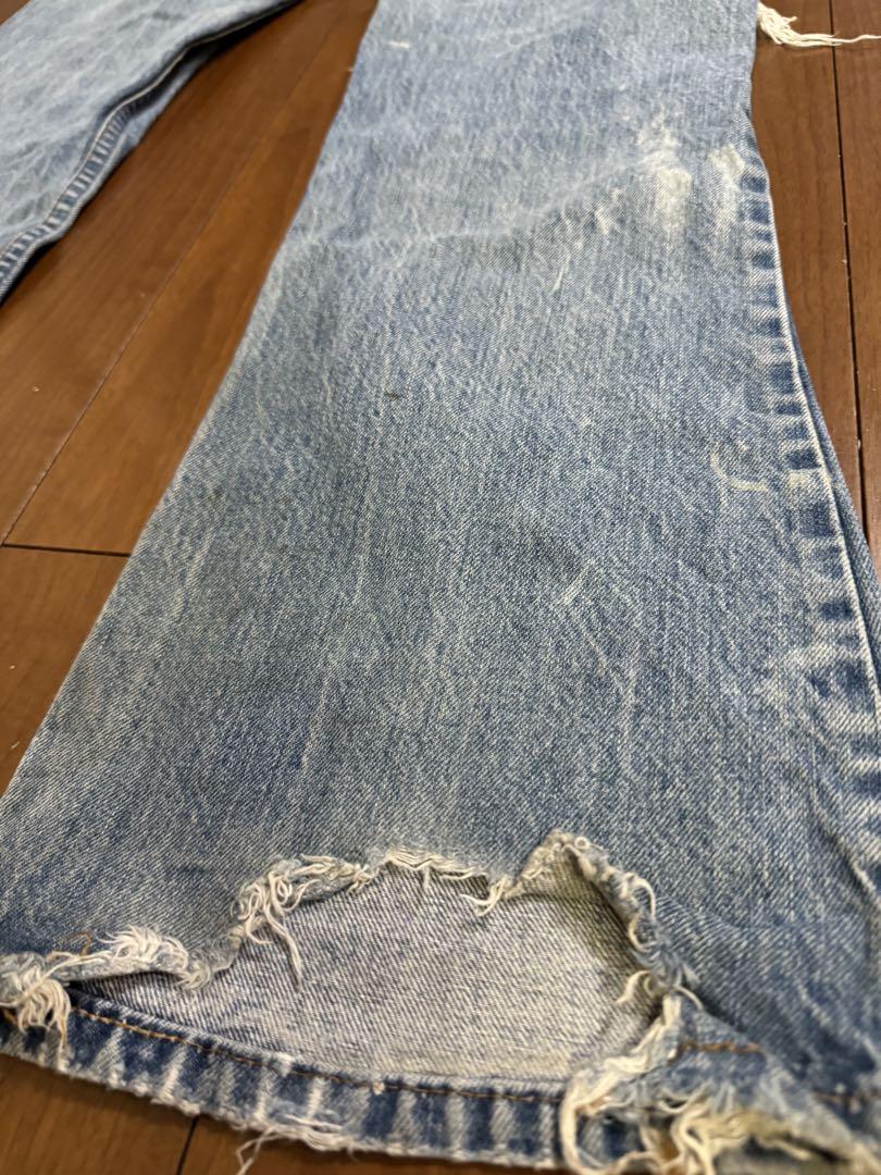 雰囲気系 襤褸 80s Levi's 646 デニム ブーツカット ベルボトム 画像7