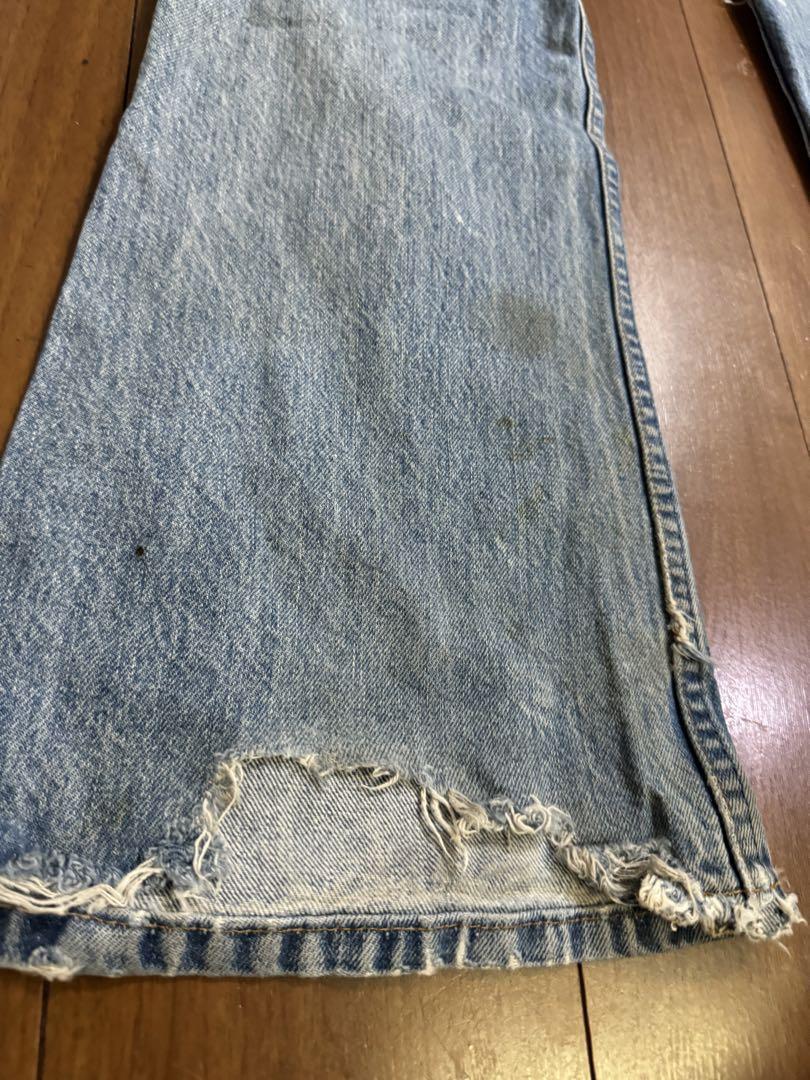 雰囲気系 襤褸 80s Levi's 646 デニム ブーツカット ベルボトム 画像8