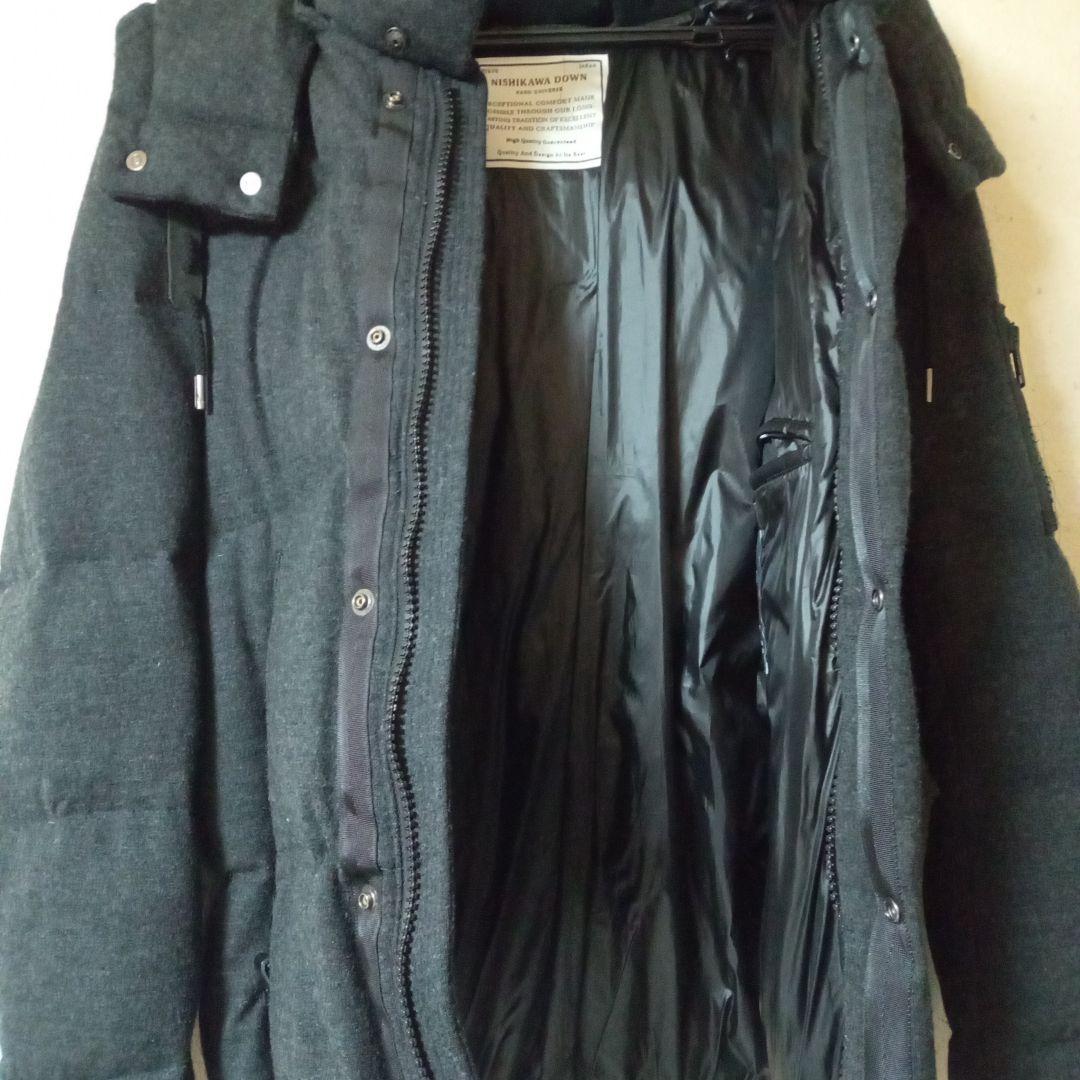 最大60％オフ！ NISHIKAWA DOWN ダークグレー ダウンジャケット ナノ ユニバースL nano universe