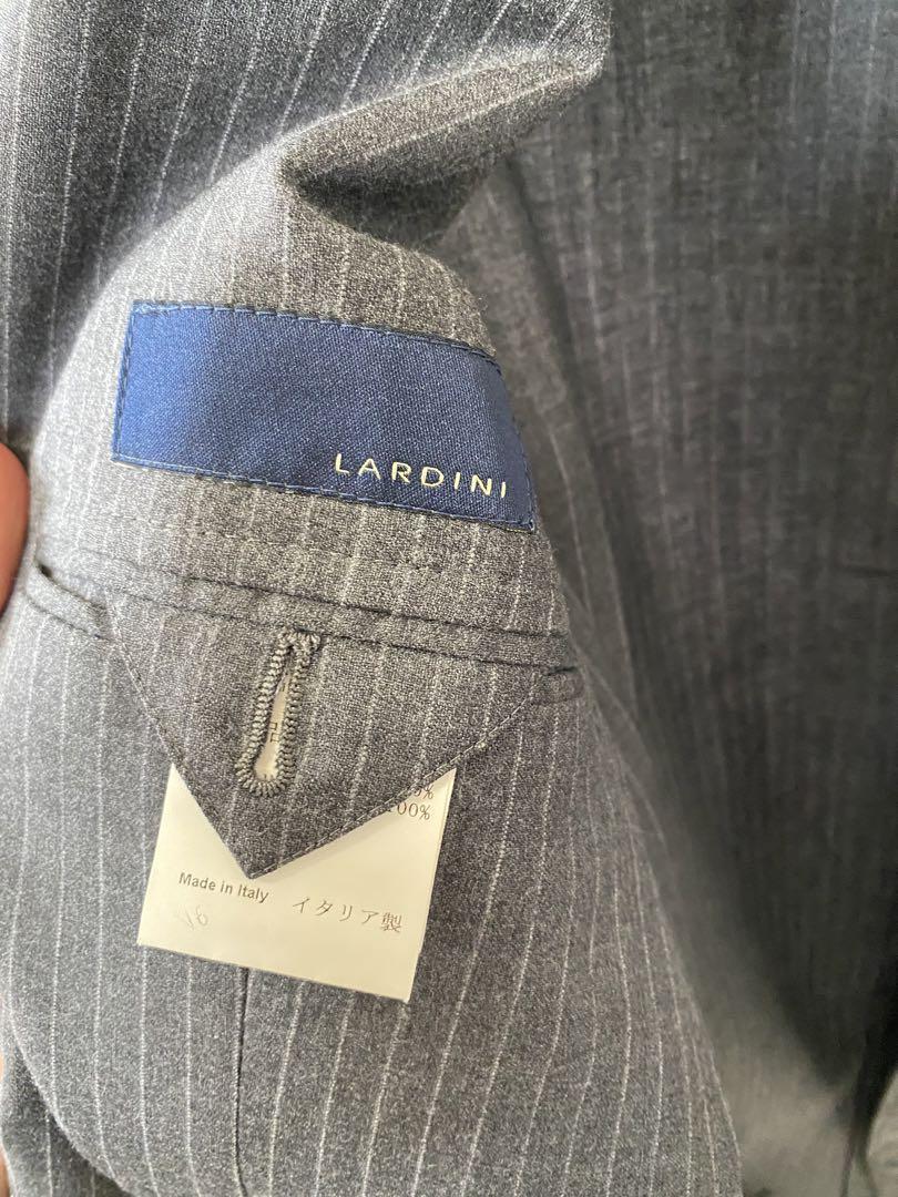 LARDINI ラルディーニ ストライプ テーラードジャケット スーツ 46