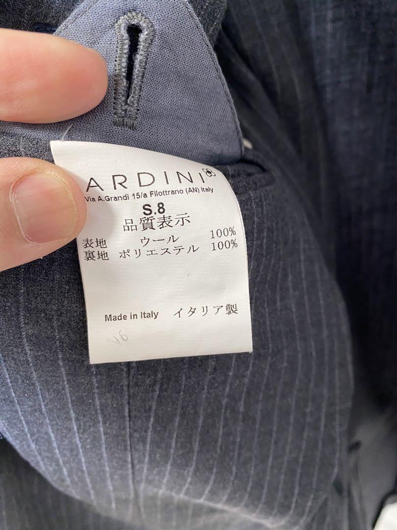 LARDINI ラルディーニ ストライプ テーラードジャケット スーツ 46