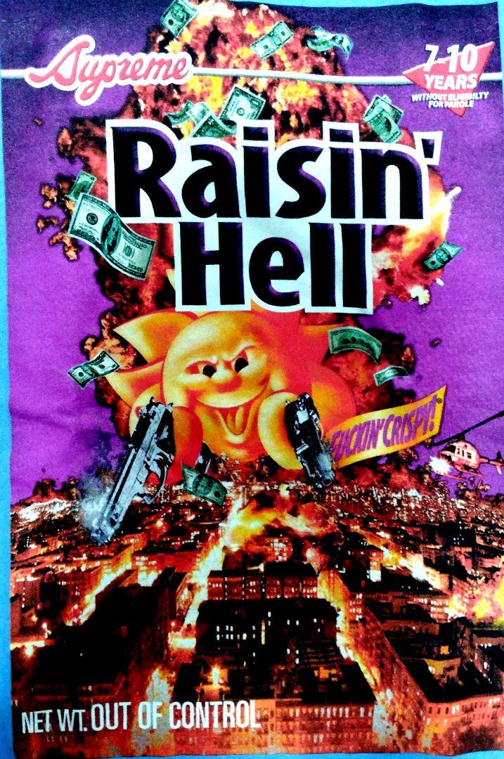 激レア 超希少　Supreme Raisin' Hell Tee Tシャツ　L
