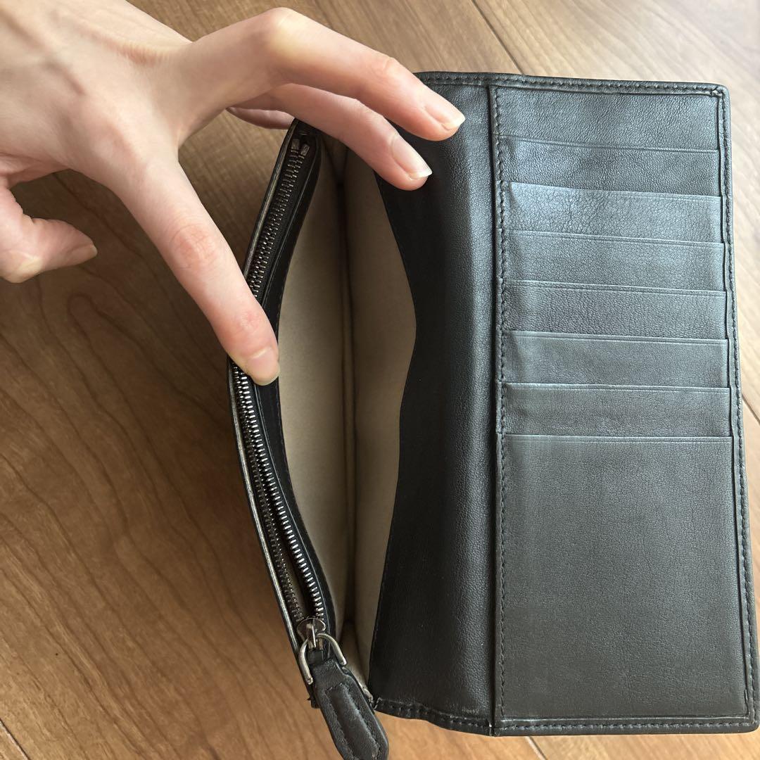 ゼニア　長財布　黒