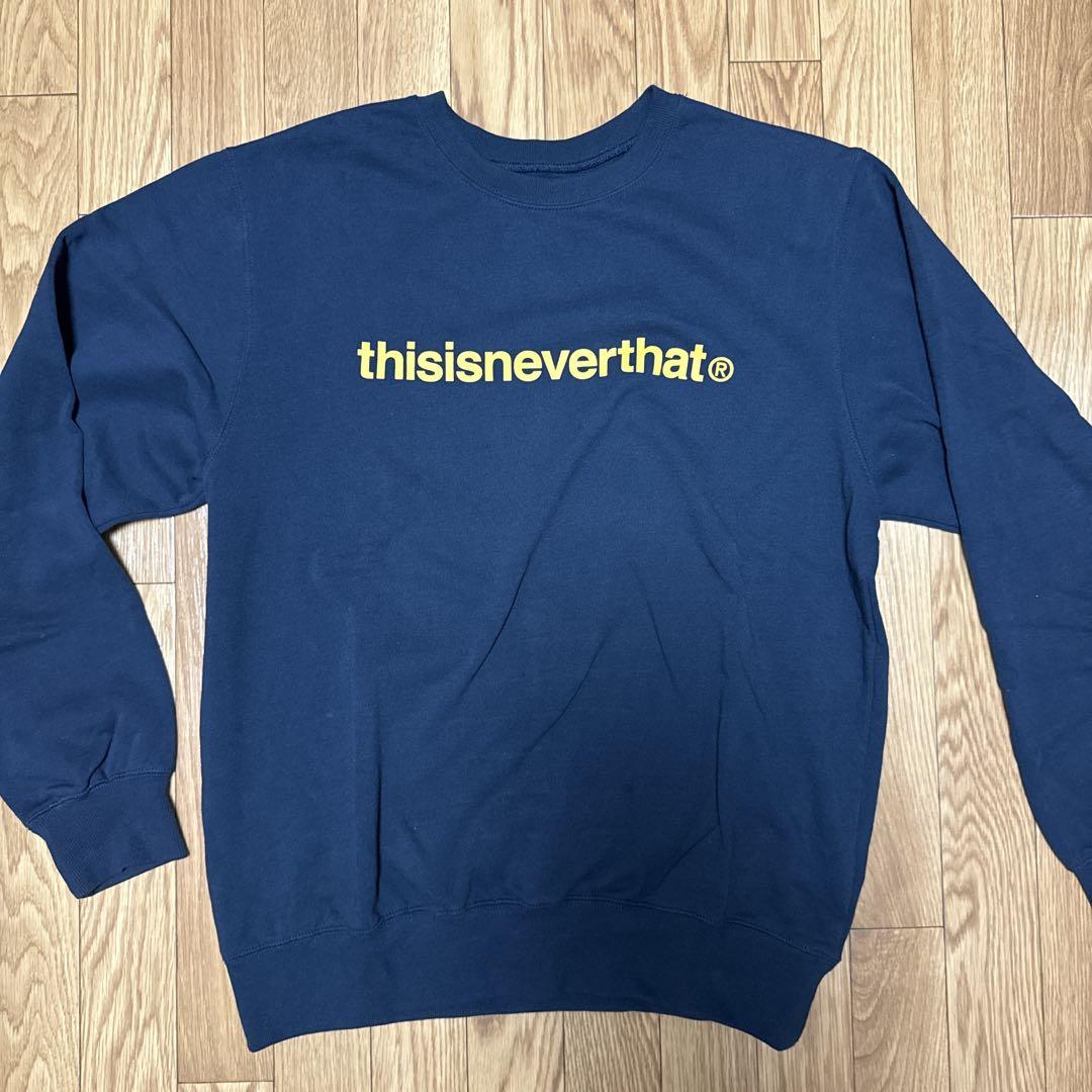 thisisneverthat ネイビー トレーナー thisisneverthatネイビー トレーナー