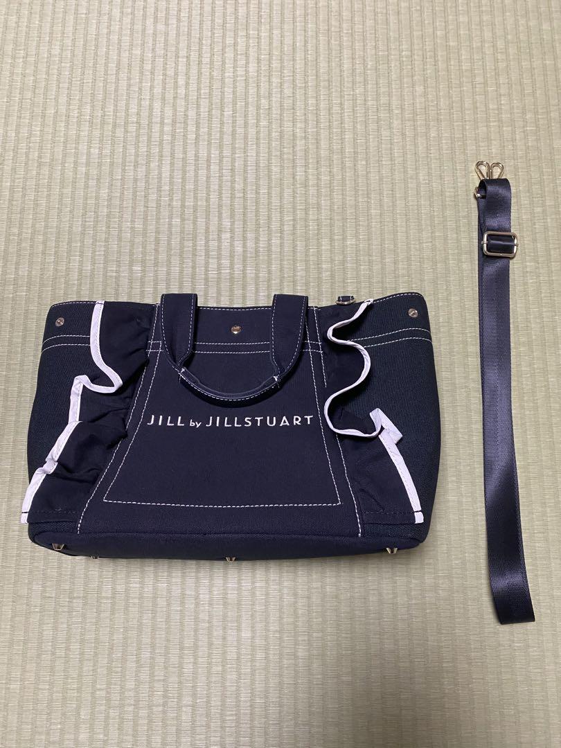 JILL by JILLSTUART フリルトート 大 ブラック - バッグ人気