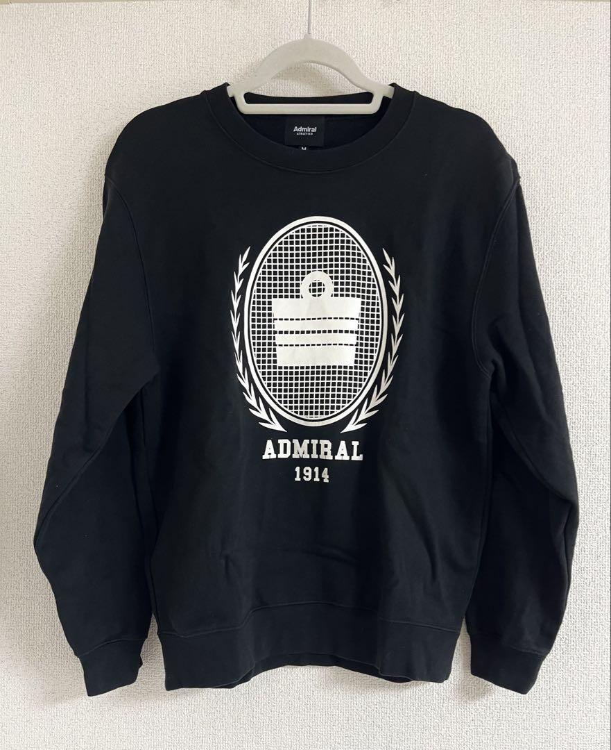 美品★Admiral Mサイズ トレーナー ブラック スウェット