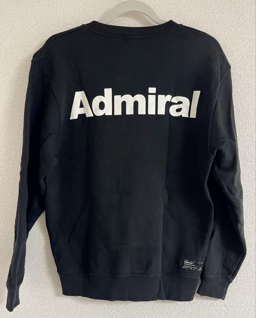 美品★Admiral Mサイズ トレーナー ブラック スウェット
