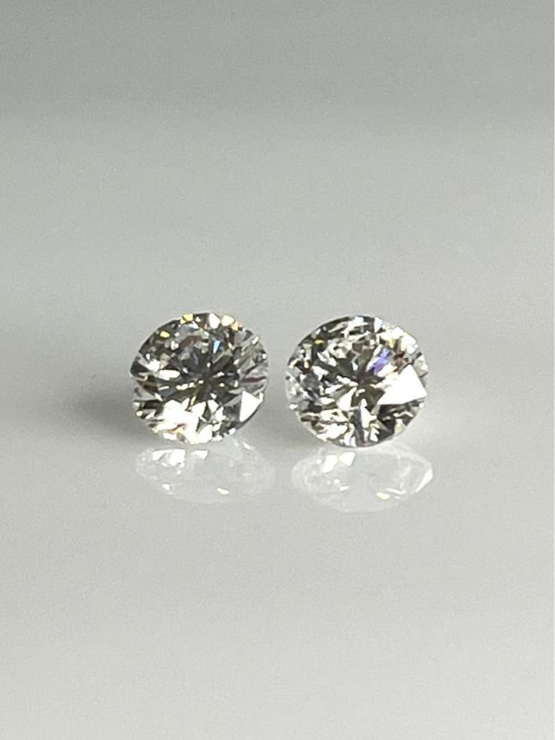 PT天然ダイヤモンドピアス　計1.0ct 鑑定書付き　D SI2 VG