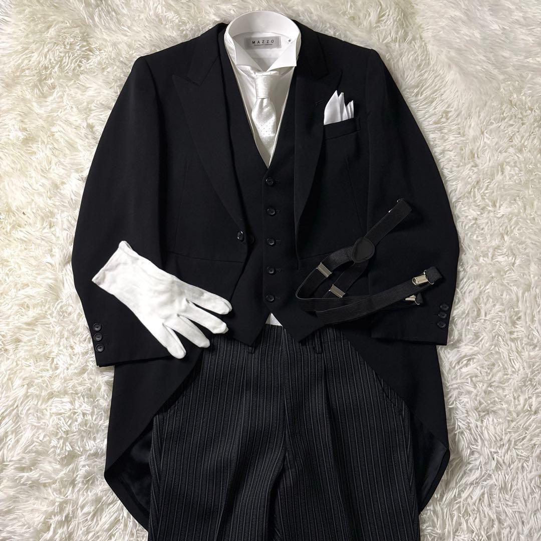 豪華8点セット 結婚式 父親 モーニングスーツ 校長 燕尾 Y7XL LL KANDAIZUMI_COM