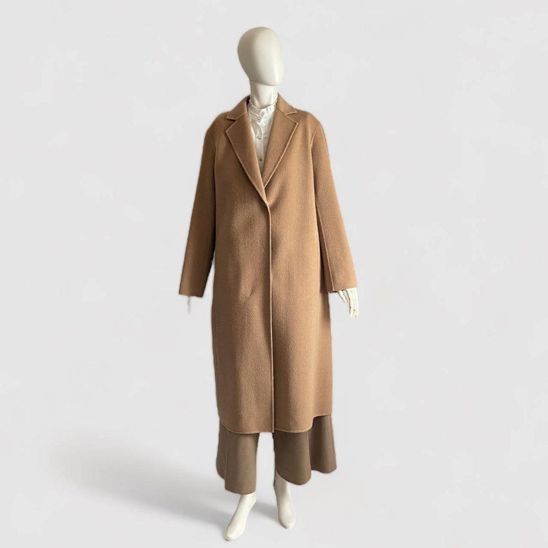 theory luxe セオリー ダブルフェイスコート キャメル レディース