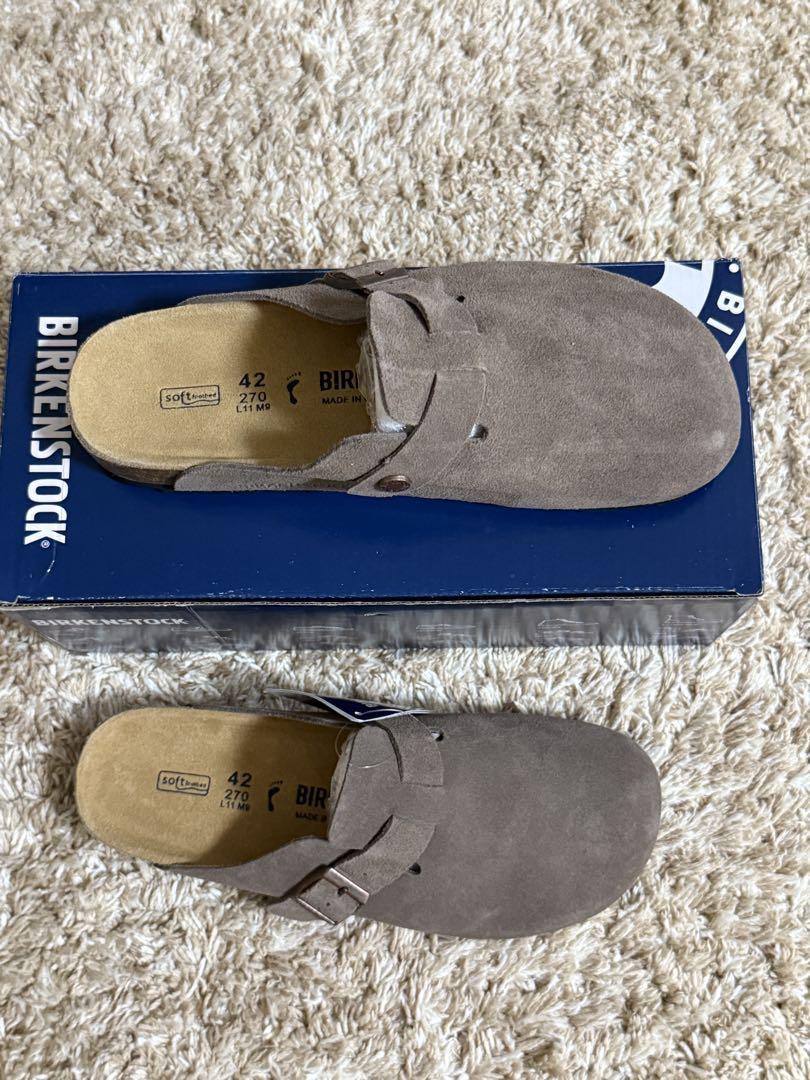 BIRKENSTOCK bostonビルケンシュトックdark gray27cm
