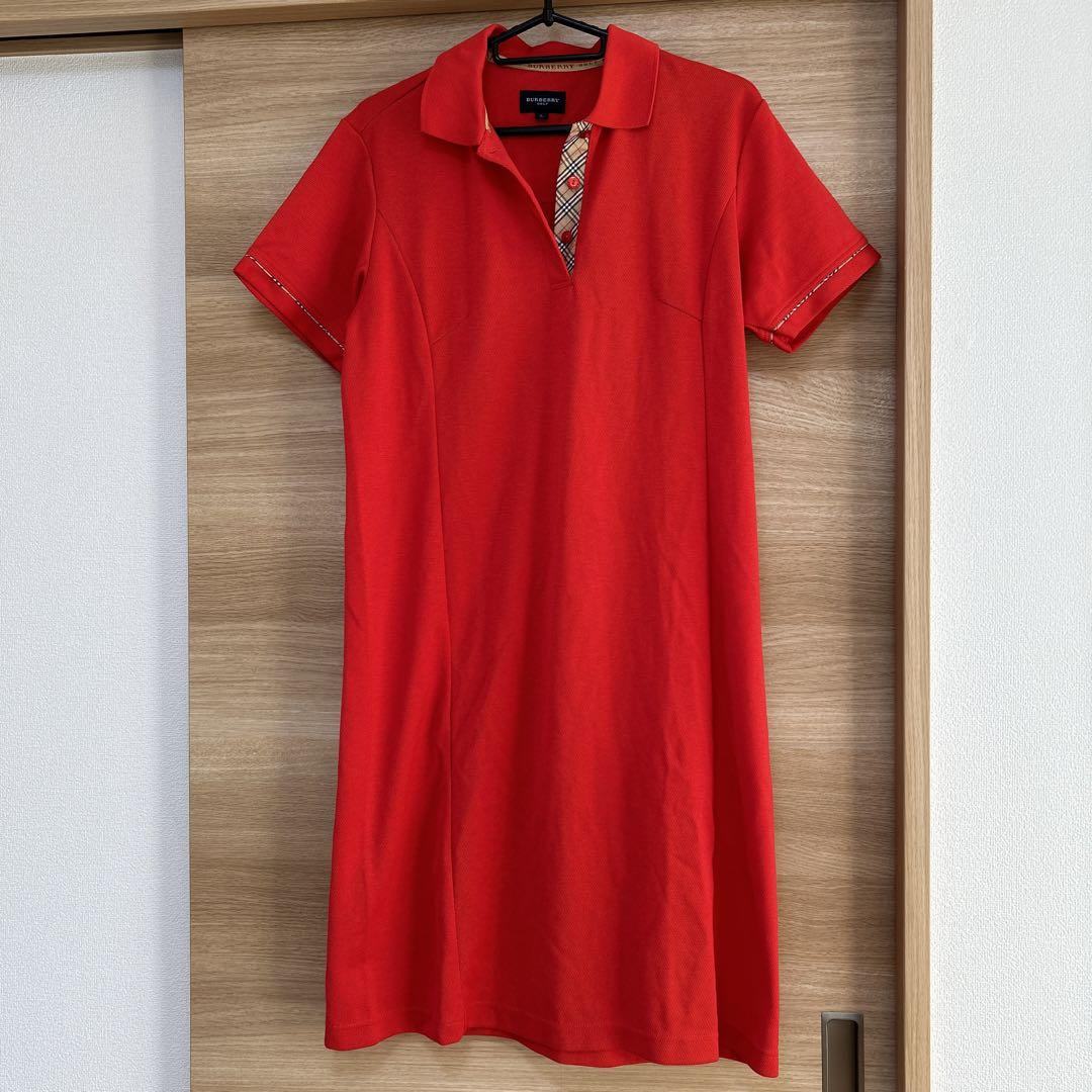BURBERRY GOLF ポロシャツワンピース　ノバチェック　ゴルフウェア　L