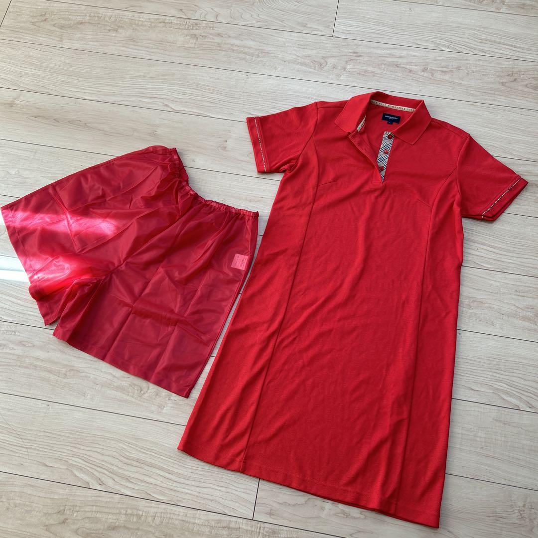 BURBERRY GOLF ポロシャツワンピース　ノバチェック　ゴルフウェア　L
