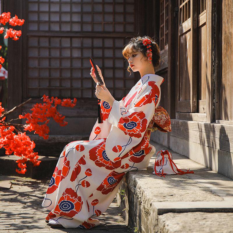YT32 月下浴衣  花柄 兵児帯 セット かわいい　夏