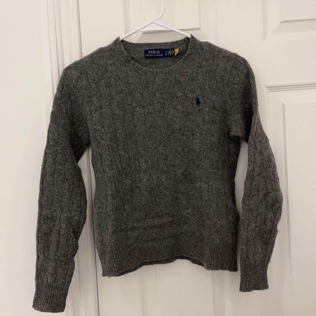 ゆう様Polo Ralph Lauren グレー ケーブルニットセーター ポロ ラルフ ローレン POLO RALPH LAUREN ケーブルニット